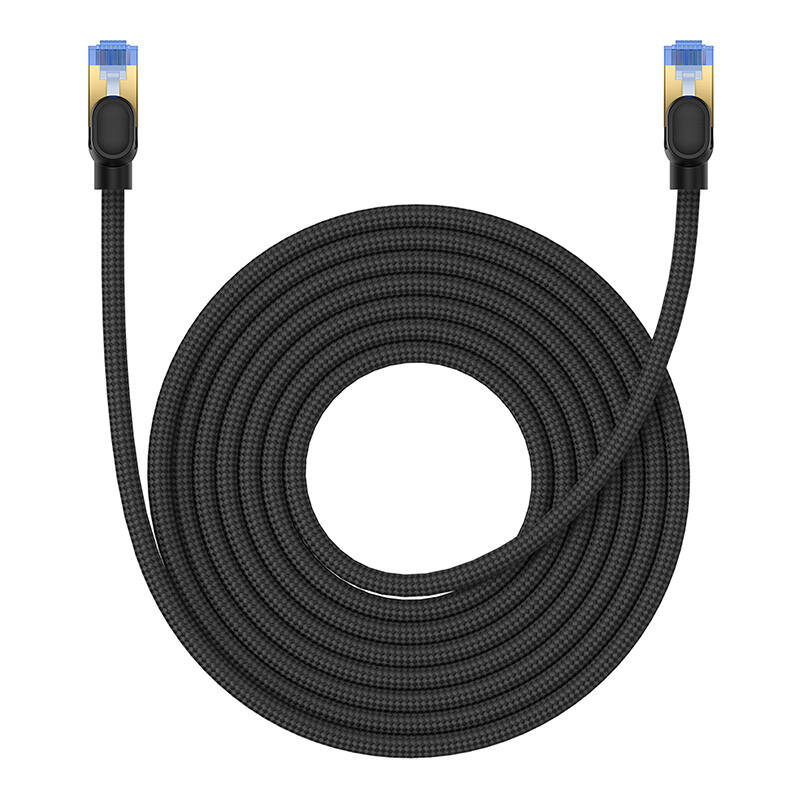 Pleteni mrežni kabel cat.7 Baseus Ethernet RJ45, 10Gbps, 8m (crni)