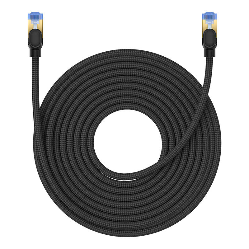 Pleteni mrežni kabel cat.7 Baseus Ethernet RJ45, 10Gbps, 15m (crni)