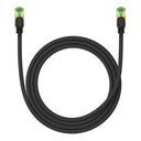 Pleteni mrežni kabel cat.8 Baseus Ethernet RJ45, 40Gbps, 1,5m (crni) (paket od 5 komada)