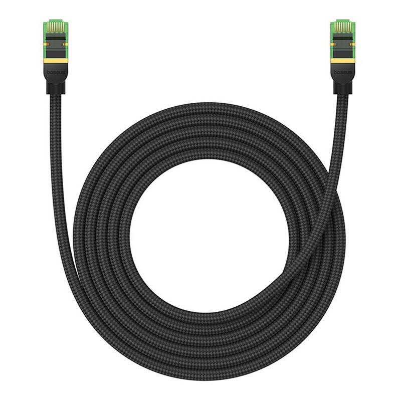 Pleteni mrežni kabel cat.8 Baseus Ethernet RJ45, 40Gbps, 3m (crni)