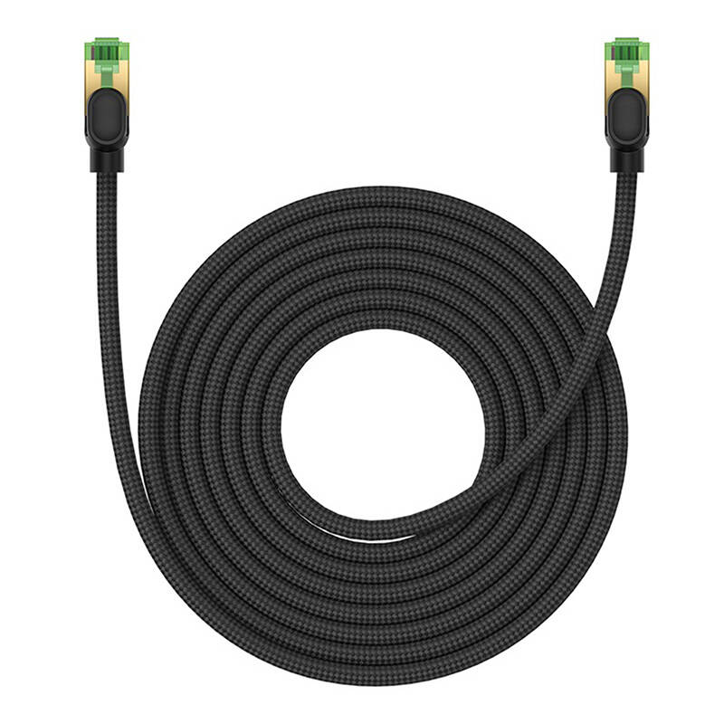 Pleteni mrežni kabel cat.8 Baseus Ethernet RJ45, 40Gbps, 8m (crni)