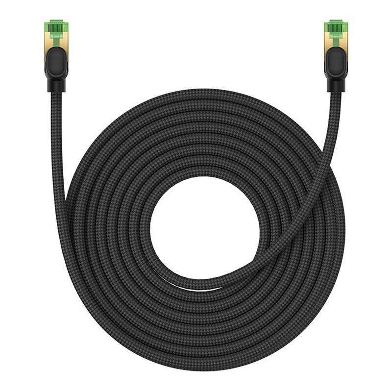 Pleteni mrežni kabel cat.8 Baseus Ethernet RJ45, 40Gbps, 10m (crni)