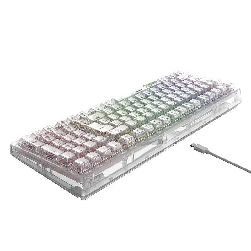 Mehanička gaming tipkovnica Havit KB875L Transparent