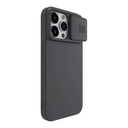 Nillkin CamShield Silky Silicone maska ​​za iPhone 15 Pro (klasična crna))
