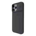 Nillkin CamShield Silky Silicone maska ​​za iPhone 15 Pro (klasična crna))