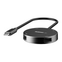 Hub Dudao A15B 4w1, USB 3.0 + 3x USB 2.0 na USB-C (sivo)