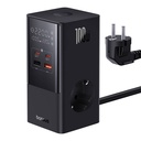 Zidni punjač / PowerStrip Baseus PowerCombo 100W (crni)