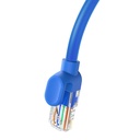 Okrugli kabel Baseus Ethernet RJ45, Cat.6, 0,5m (plavi) (paket od 5 komada)