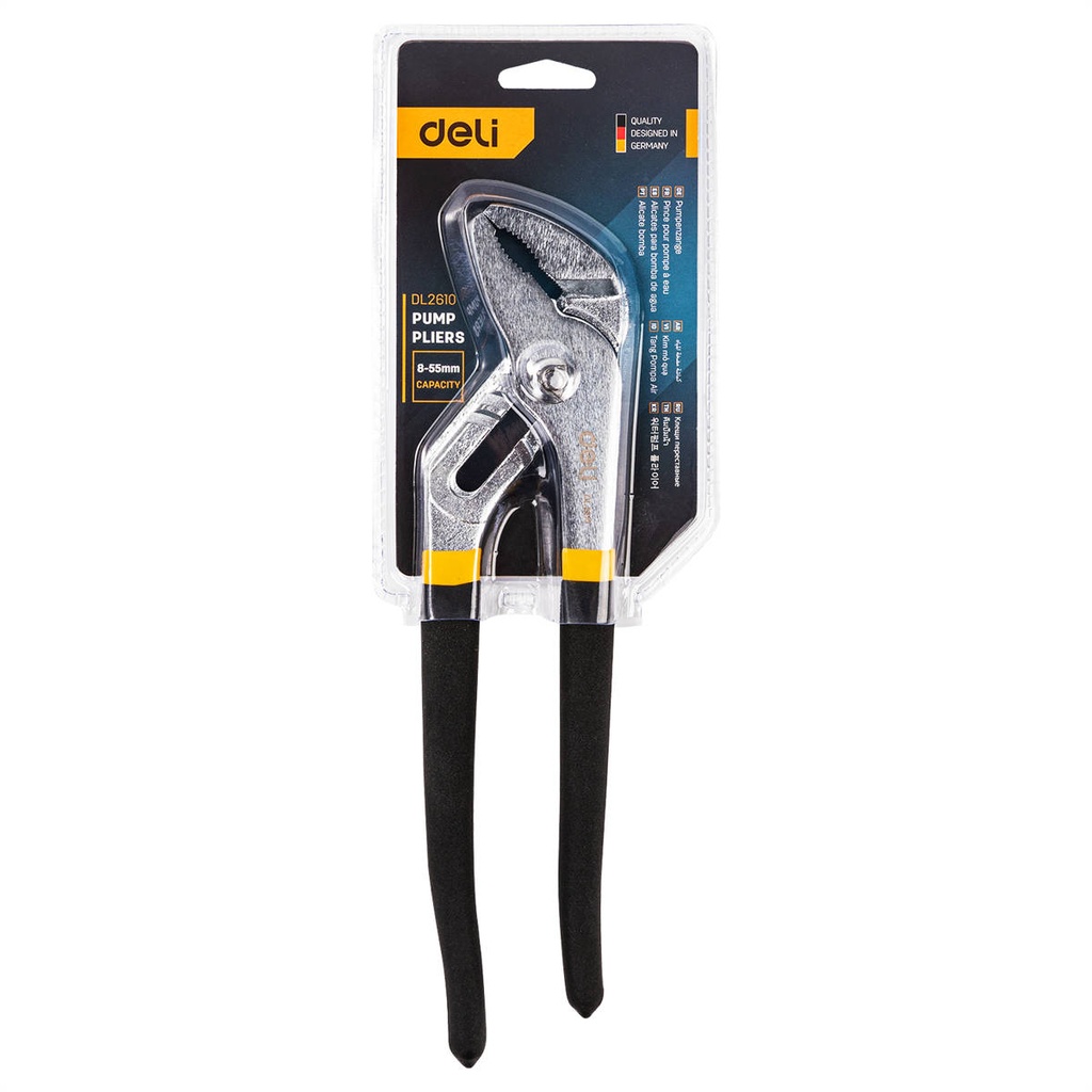 Kliješta za pumpu 10" Deli Tools EDL2610 (crna)