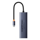 6u1 Hub Baseus UltraJoy USB-C do HDMI4K@30Hz1+3xUSB 3.0+PD+RJ45 (svemirsko siva)