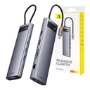 Hub 11u1 Baseus StarJoy Metal Glam Series, USB-C na HDMI +VGA + 3 x USB 3.0 + USB 2.0+USB-C PD + RJ45 + SD/TF +3,5 mm