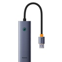 4u1 Hub Baseus UltraJoy USB-A do 4xUSB 3.0 (svemirski sivi)