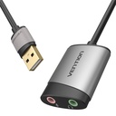 Vanjska USB zvučna kartica 0,15 m Vention CDKHB (siva)