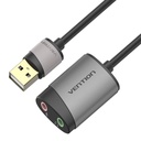 Vanjska USB zvučna kartica 0,15 m Vention CDKHB (siva)