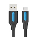 USB 2.0 A na Micro-B 3A kabel 2m Vention COLBH crni