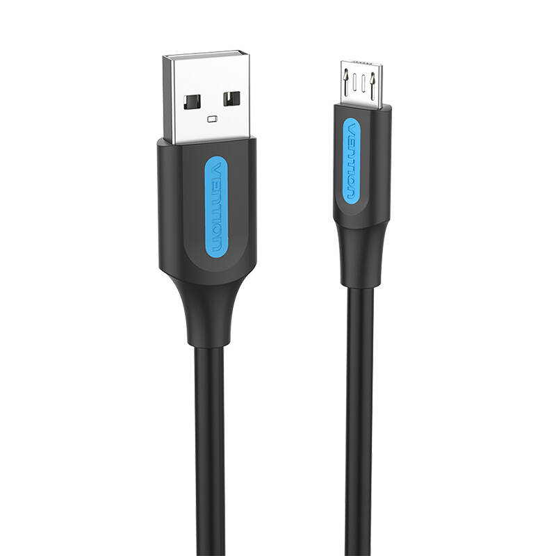 USB 2.0 A na Micro-B 3A kabel 2m Vention COLBH crni