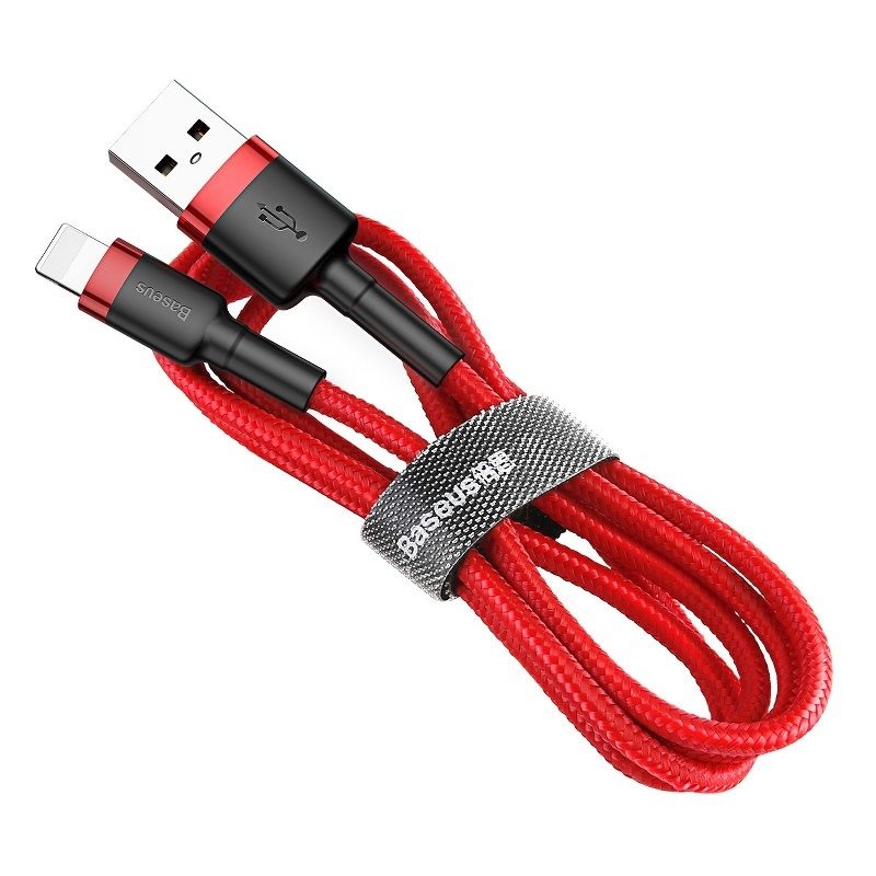 Baseus Cafule USB Lightning kabel 2.4A 1m (crni + crveni)