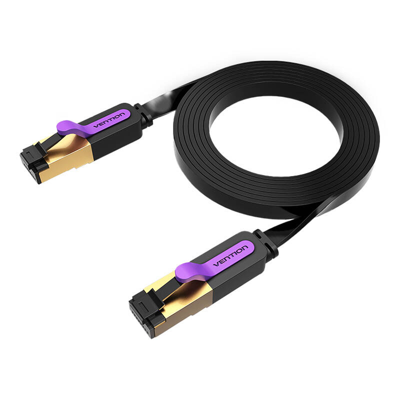 Plosnati UTP mrežni kabel kategorije 7 Vention ICABJ 5m crni
