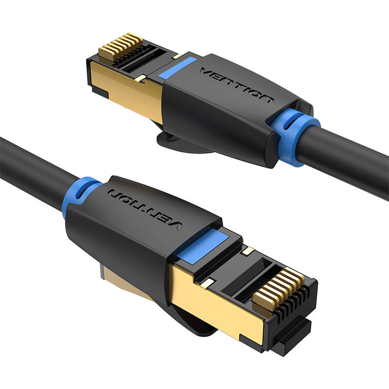 Kategorija 8 SFTP mrežni kabel Vention IKABF 1m crni