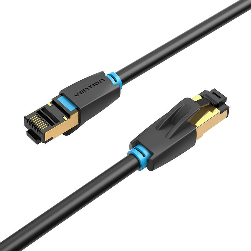Kategorija 8 SFTP mrežni kabel Vention IKABF 1m crni