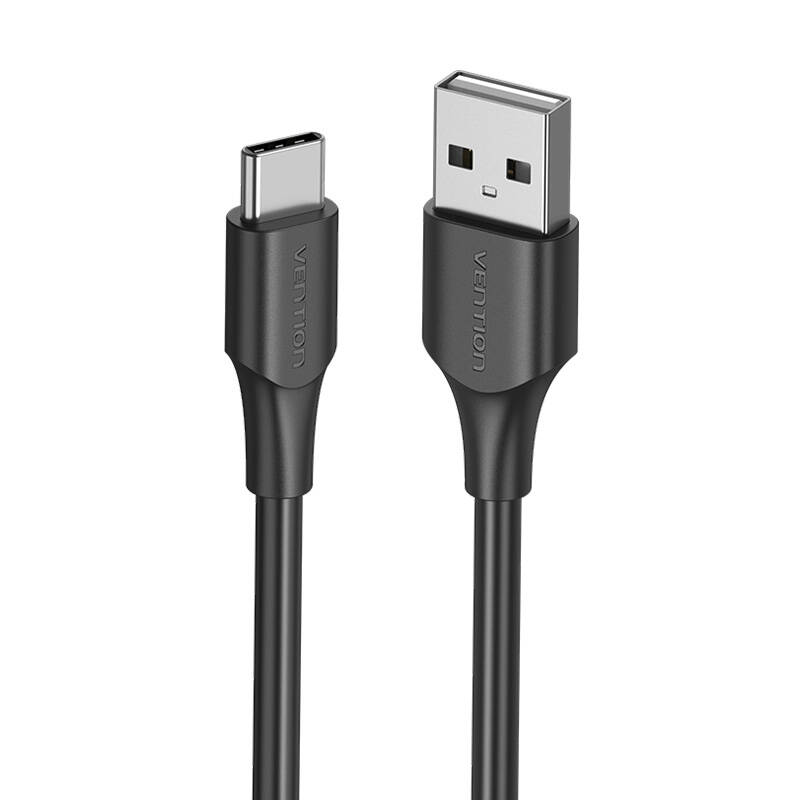 USB 2.0 A na USB-C 3A kabel 0,25 m Vention CTHBC crni