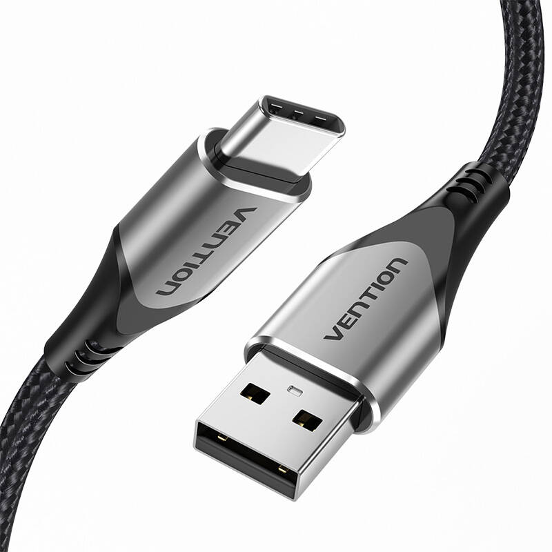 USB 2.0 A na USB-C 3A kabel 0,5 m Vention CODHD sivi