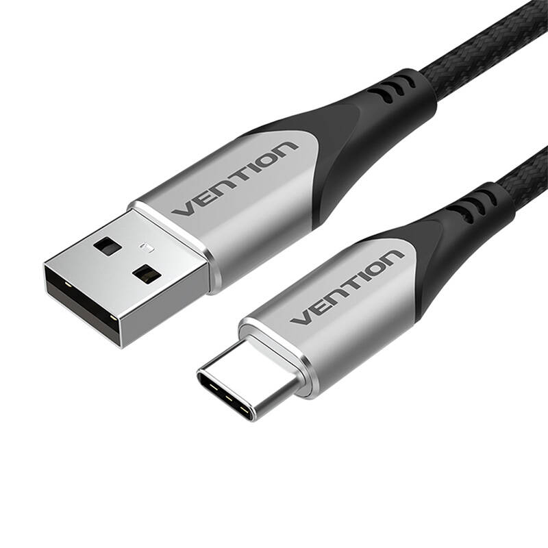 USB 2.0 A na USB-C 3A kabel Vention CODHG 1,5 m sivi