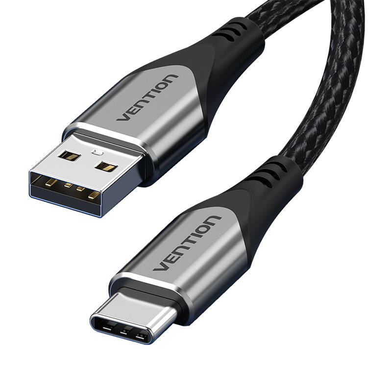 USB 2.0 A na USB-C 3A kabel Vention CODHG 1,5 m sivi