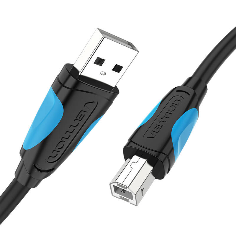 USB 2.0 A muški na USB-B muški kabel pisača Vention VAS-A16-B300 3m crni PVC