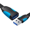 Plosnati USB 3.0 ekstender Vention VAS-A13-B150 1,5 m crni