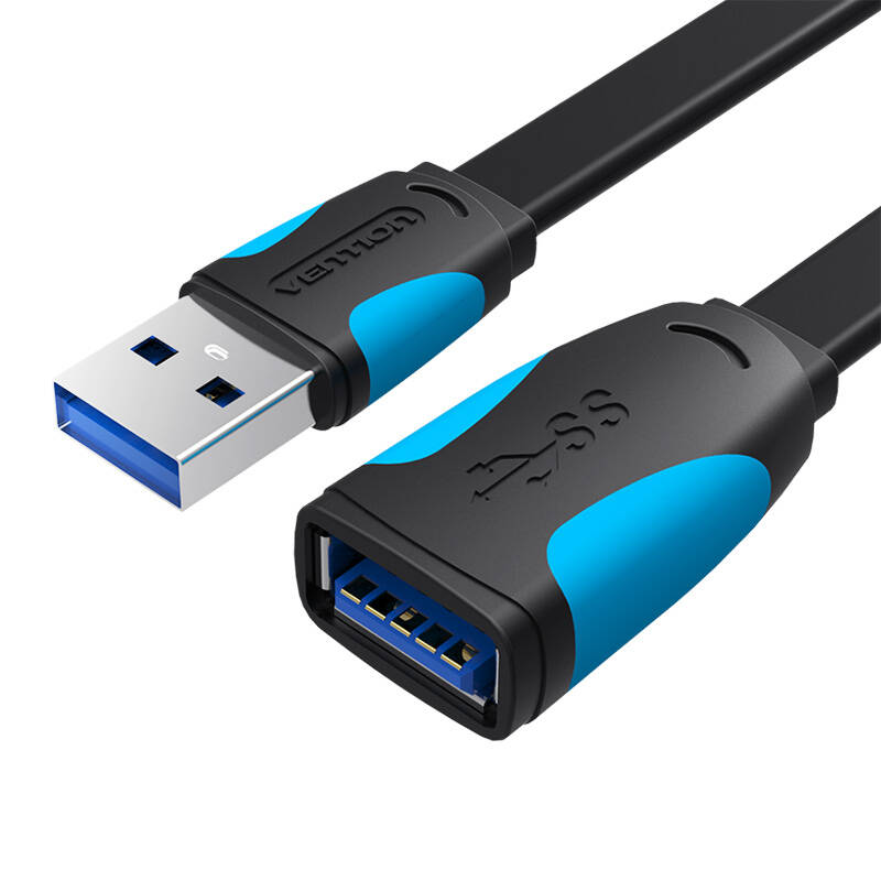 Plosnati USB 3.0 ekstender Vention VAS-A13-B300 3m crni