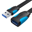 Plosnati USB 3.0 ekstender Vention VAS-A13-B300 3m crni