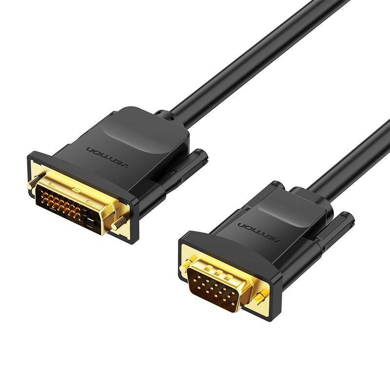 DVI (24+1) na VGA kabel 1,5 m Vention EABBG (crni)