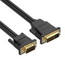 DVI (24+1) na VGA kabel 1,5 m Vention EABBG (crni)