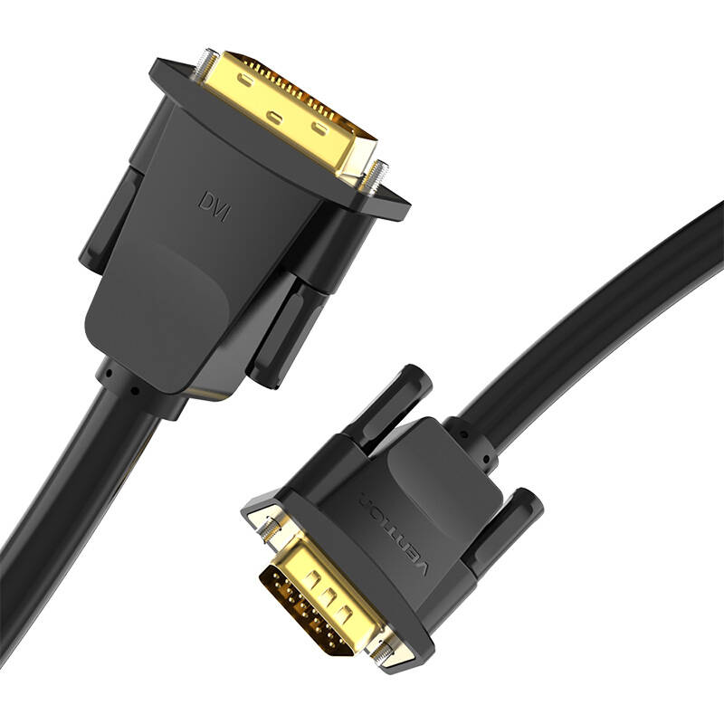 DVI (24+1) na VGA kabel 1,5 m Vention EABBG (crni)