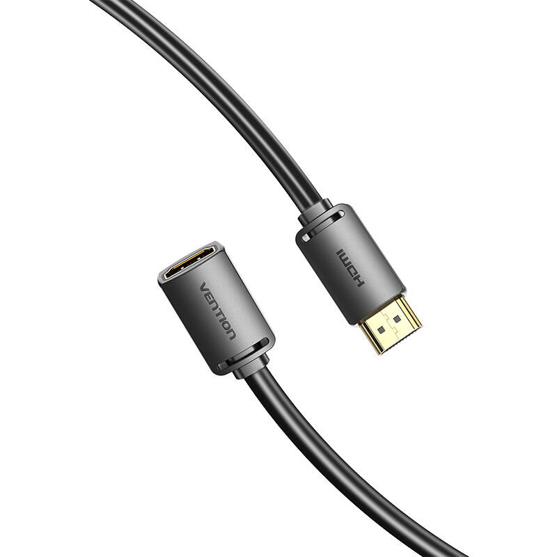 HDMI muški na HDMI ženski 4K HD 0,5 m Vention AHCBD (crni)