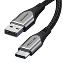 USB 2.0 A na USB-C 3A kabel Vention CODHI 3m sivi