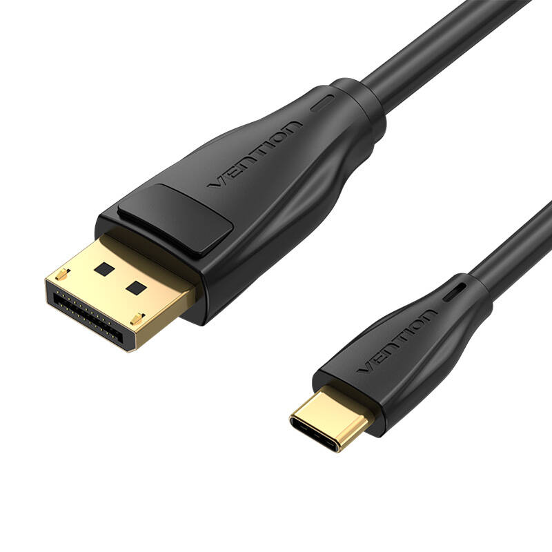 USB-C na DisplayPort 8K HD kabel 2m Vention CGYBH (crni)