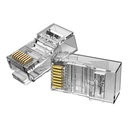 Modularni RJ45 Cat.6 UTP konektor Vention IDDR0-10 Transparent 10 kom.