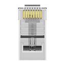 Modularni RJ45 Cat.6 UTP konektor Vention IDDR0-10 Transparent 10 kom.