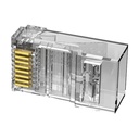 Modularni RJ45 Cat.5E UTP konektor Vention IDBR0-10 Transparent Pakiranje od 10