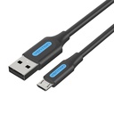 USB 2.0 A na Micro-B 3A kabel 0,25 m Vention COLBC crni