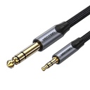 3,5 mm TRS muški na 6,35 mm muški audio kabel 1 m Vention BAUHF siva