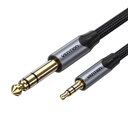 3,5 mm TRS muški na 6,35 mm muški audio kabel 5 m Vention BAUHJ siva