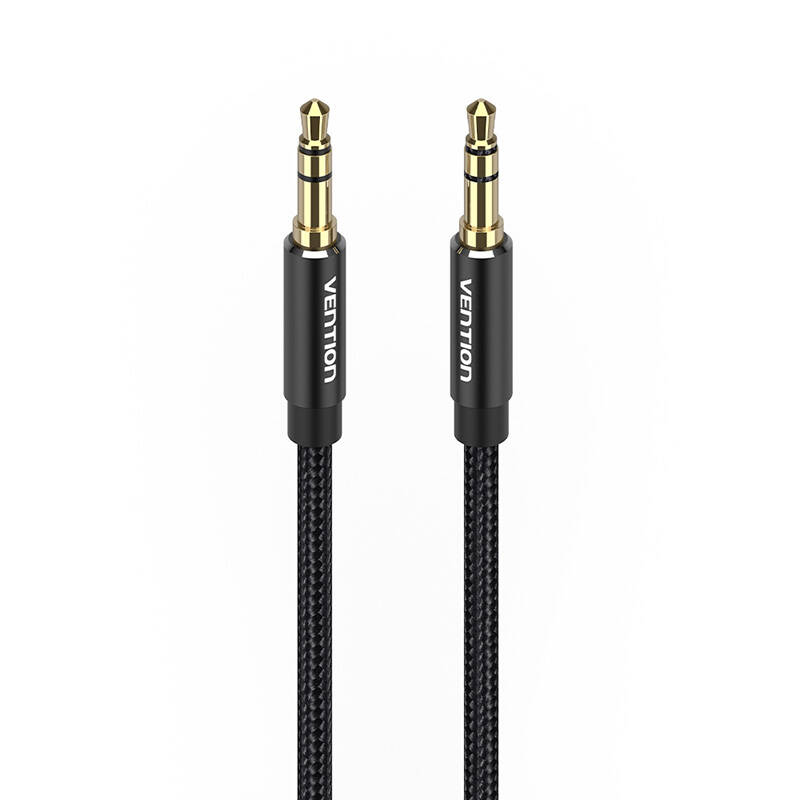 3,5 mm audio kabel 0,5 m Vention BAWBD crni