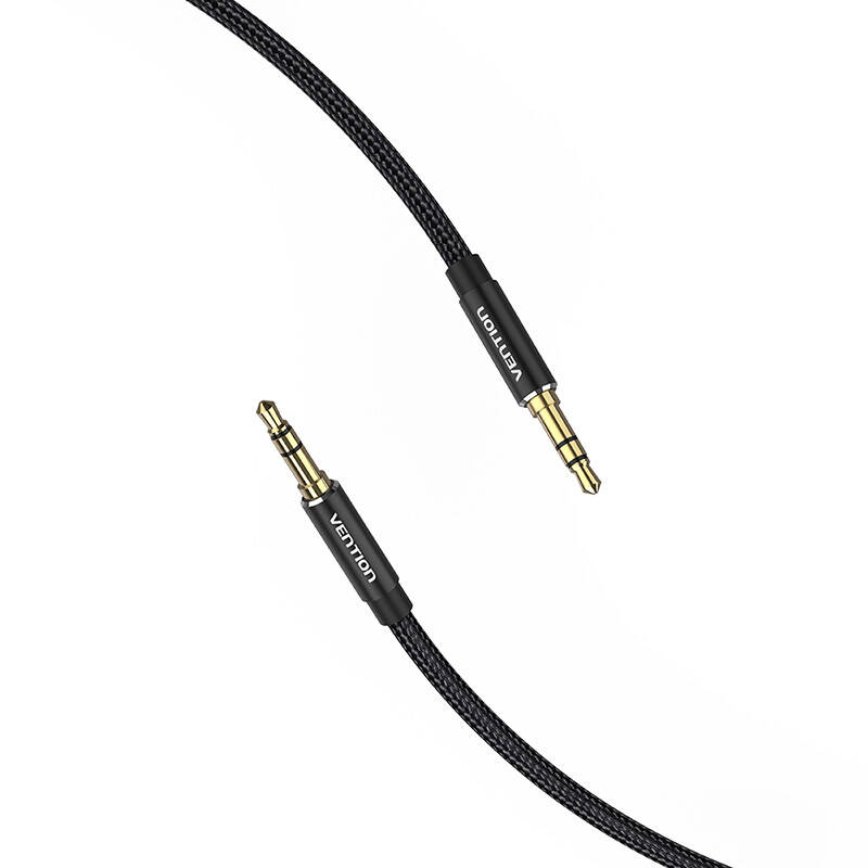 3,5 mm audio kabel 0,5 m Vention BAWBD crni