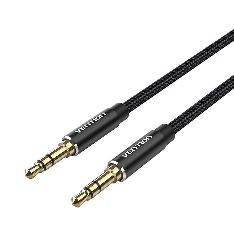 3,5 mm audio kabel 1 m Vention BAWBF crni