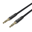 3,5 mm audio kabel 1,5 m Vention BAWBG crni