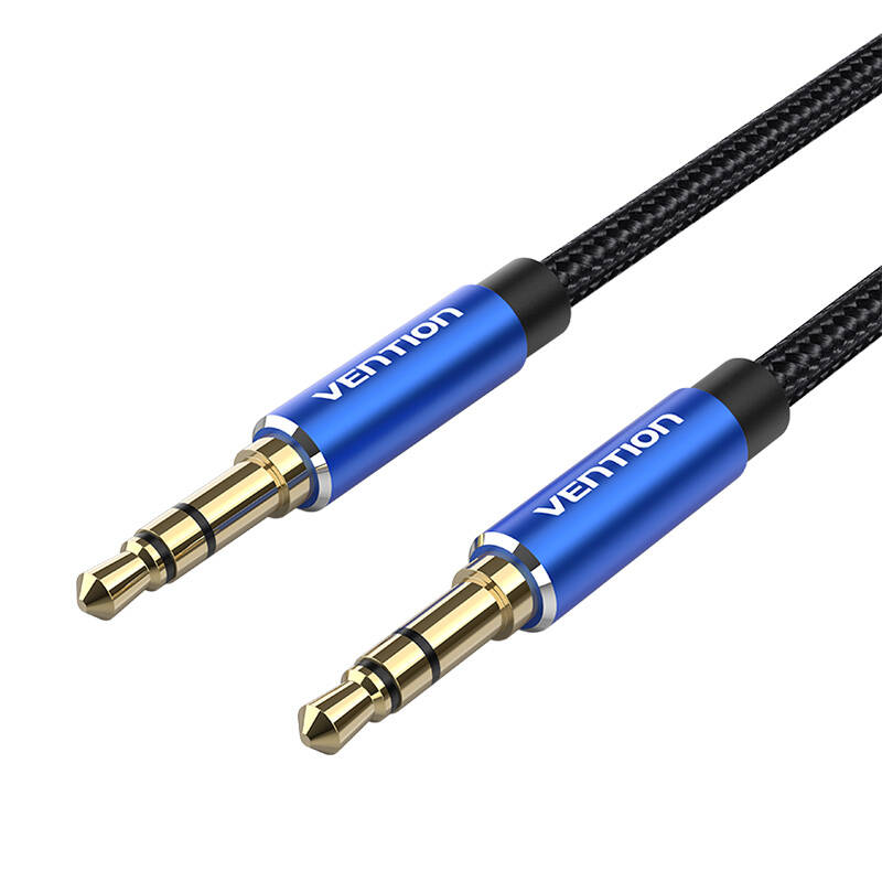 3,5 mm audio kabel 0,5 m Vention BAWLD crni