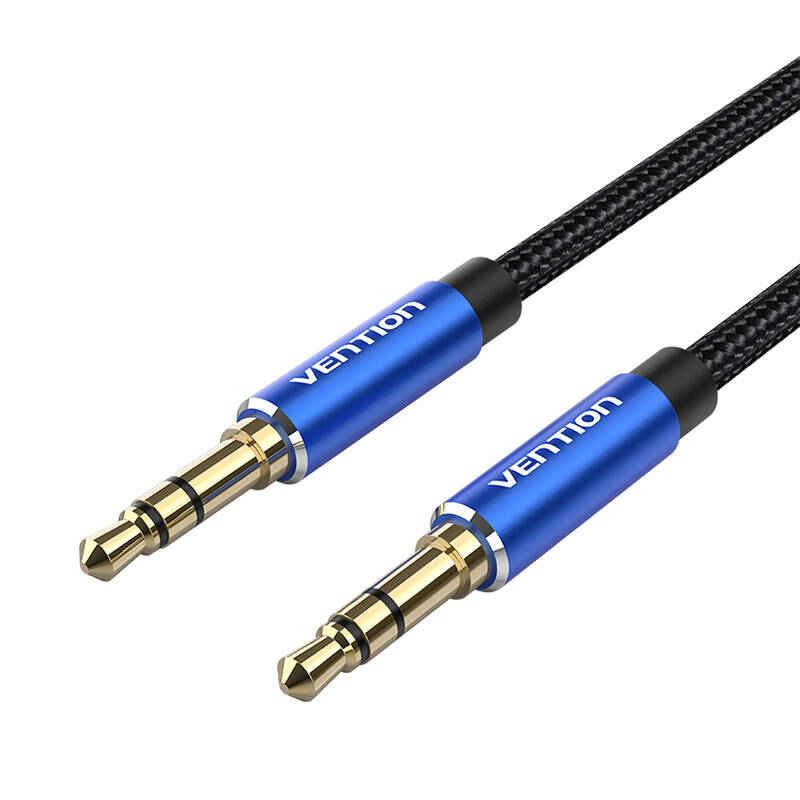 3,5 mm audio kabel 1 m Vention BAWLF crni